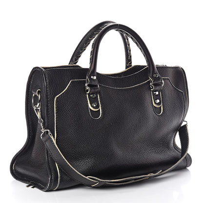 Balenciaga Supple Grained Calfskin Classic Silver Hardware Highlight City Black 3 of 15