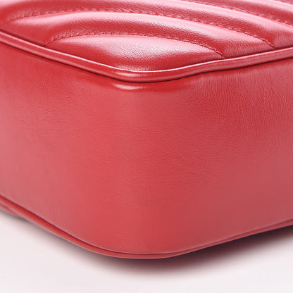 Saint Laurent Calfskin Matelasse Monogram Lou Camera Bag Rouge Eros 9 of 10