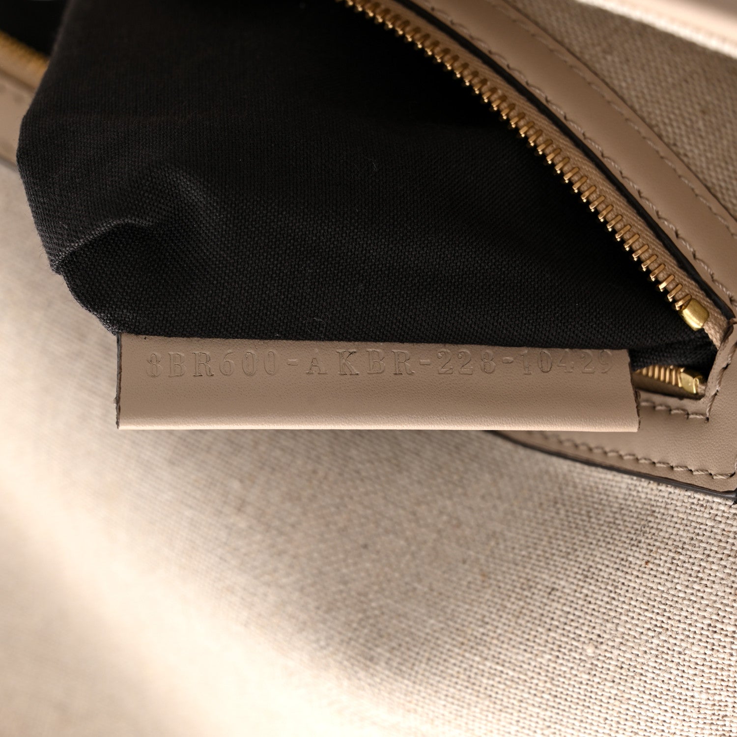 Fendi Canvas Vitello King FF Embroidered Baguette Grezzo White Nuvola 7 of 10