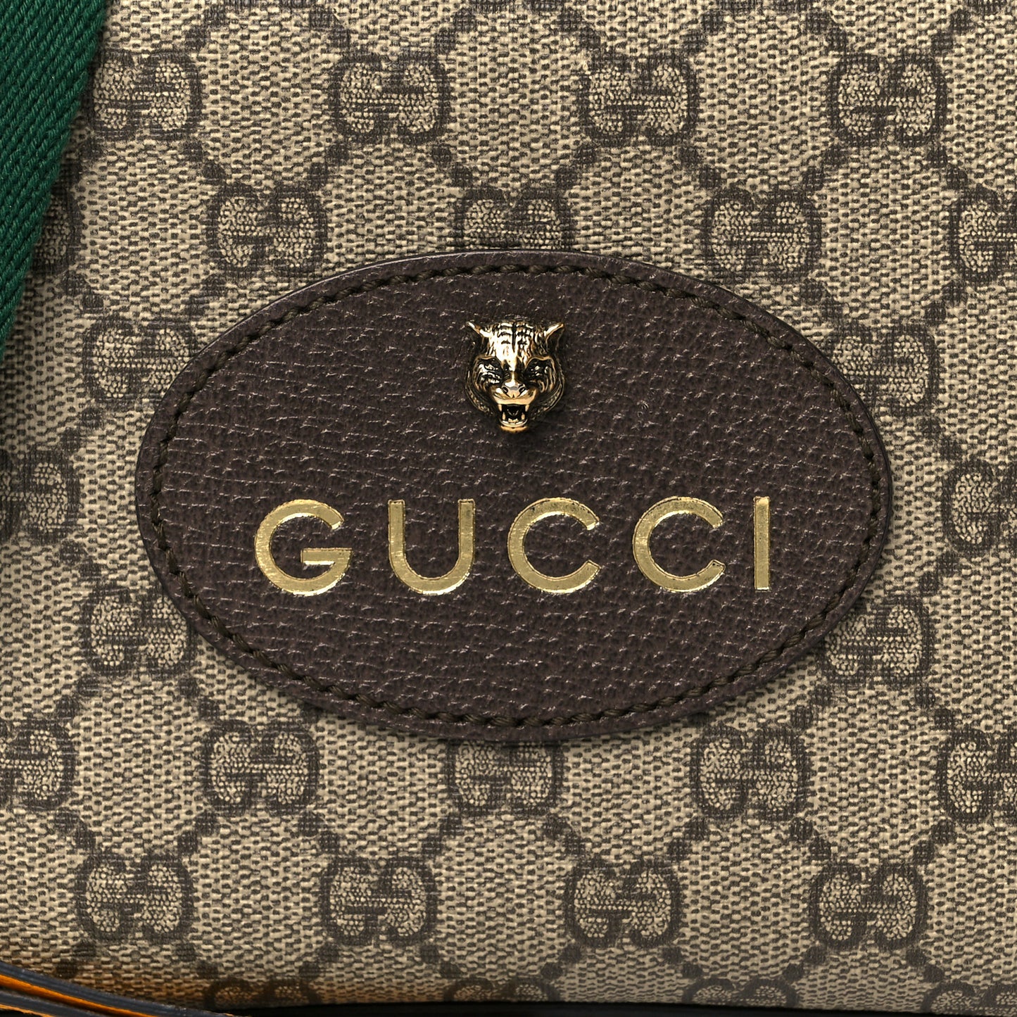 GG Supreme Monogram Web Neo Vintage Shoulder Bag Beige New Acero Crop