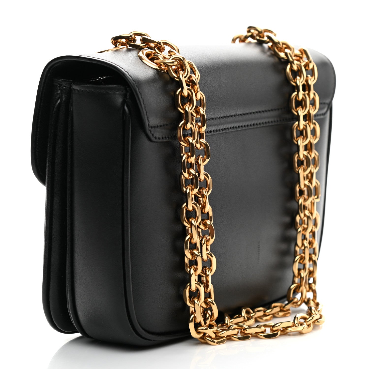 Celine Shiny Calfskin Small C Bag Black 3 of 8