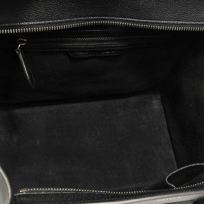 Celine Drummed Calfskin Mini Luggage Black 6 of 9