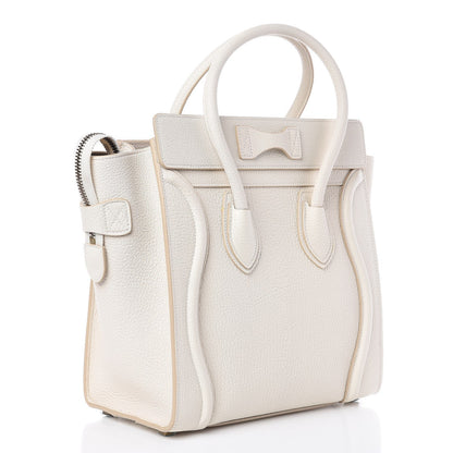 Celine Goatskin Micro Luggage White 3 of 6