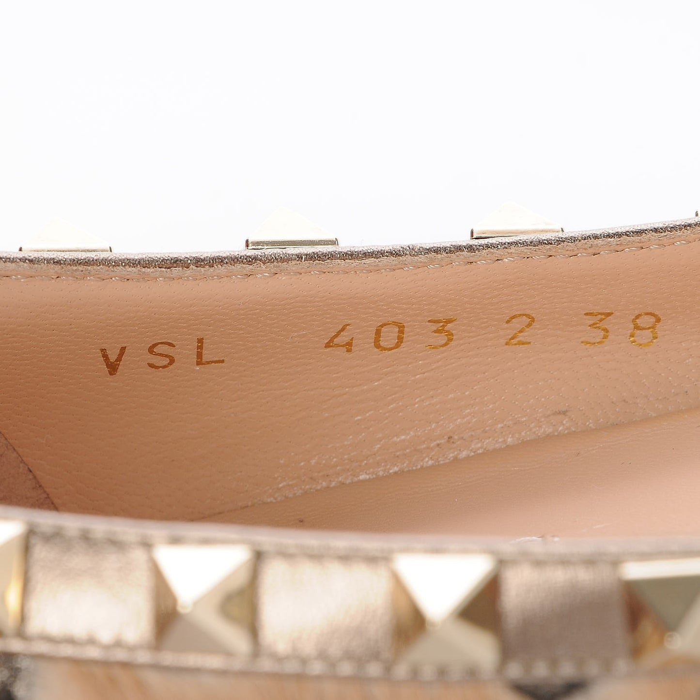 Calf Hair Leopard Print Rockstud Ballerina Flats 38 Fucile Al Campion