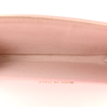 Chanel Caviar Quilted Crystal CC Flap Card Holder Pink 5 of 12