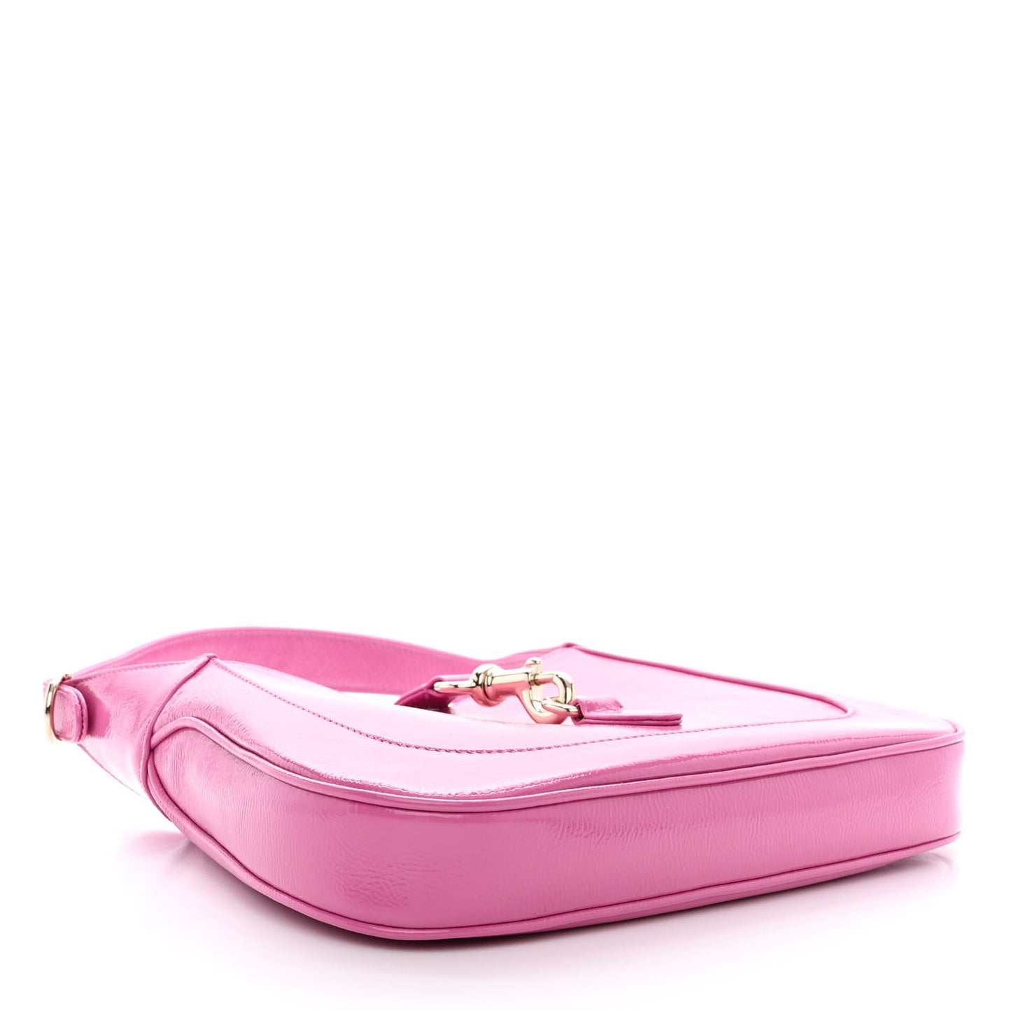 Patent Calfskin Small Jackie Shoulder Bag Pink