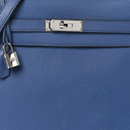 Hermes Togo Kelly Retourne 35 Bleu Brighton 8 of 11