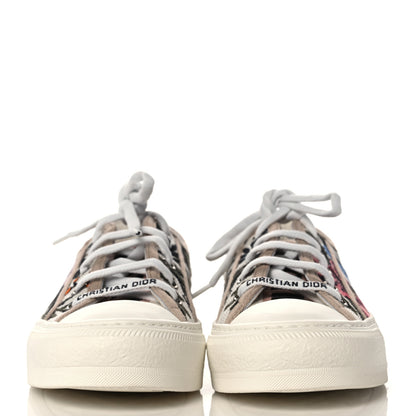 Christian Dior Canvas Rosa Mutabilis Embroidered Womens Walk'N'Dior Low Top Sneakers 35 Multicolor 2 of 8