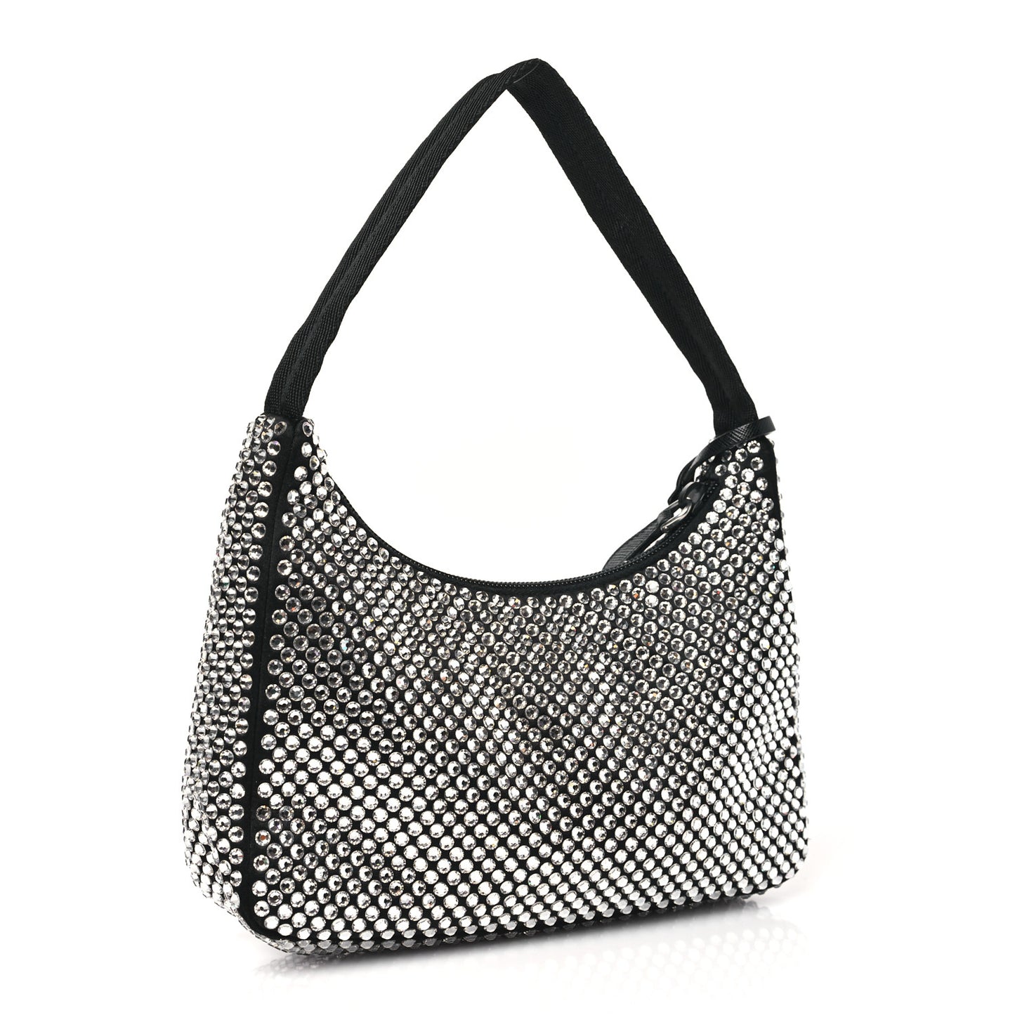 Satin Crystal Mini Re-Edition 2000 Bag Cristal