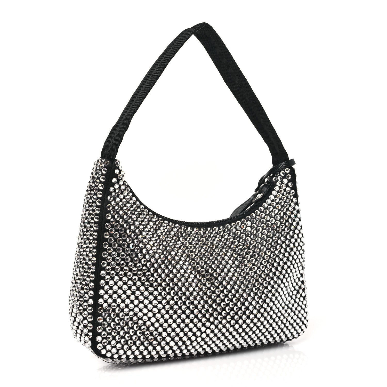 Prada Satin Crystal Mini Re-Edition 2000 Bag Cristal 3 of 9