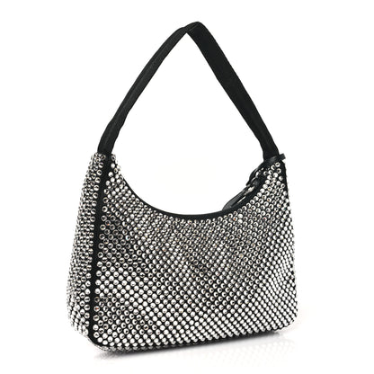 Prada Satin Crystal Mini Re-Edition 2000 Bag Cristal 3 of 9