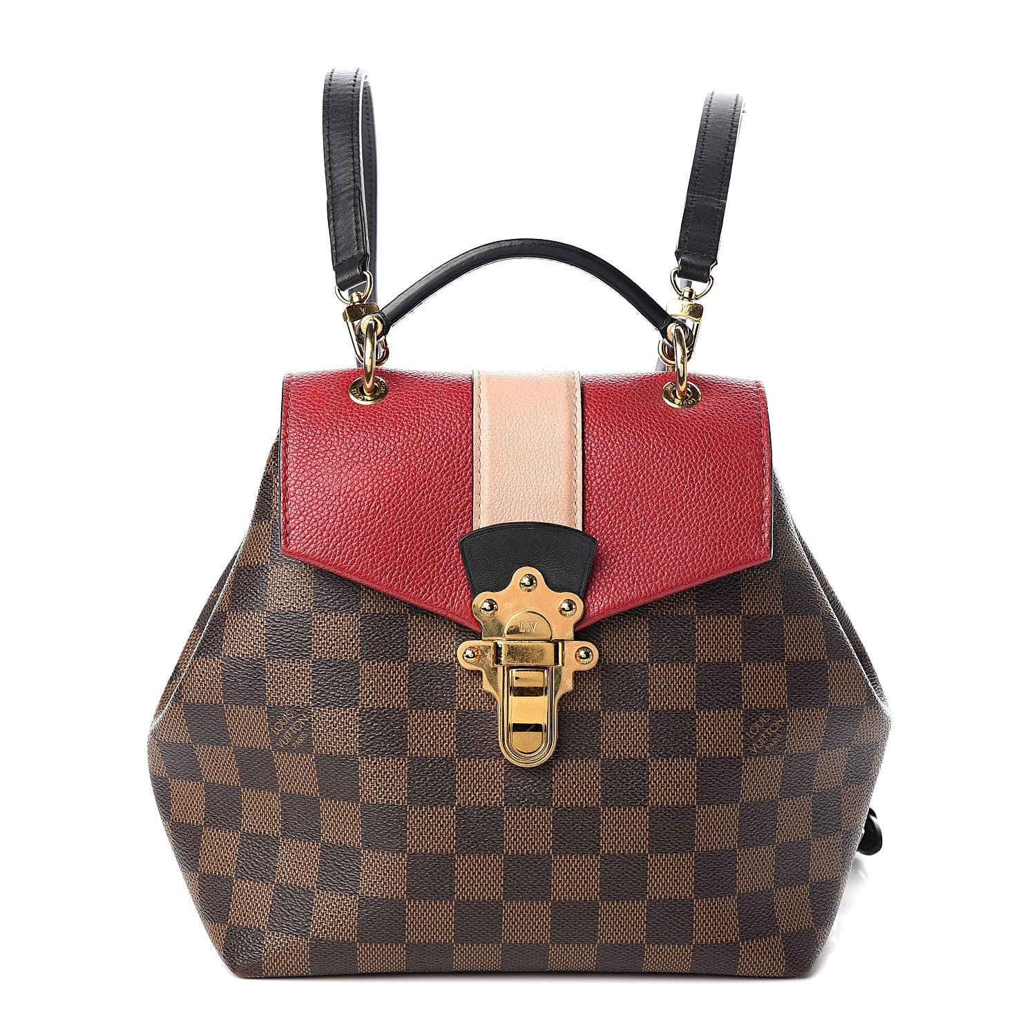Louis Vuitton Damier Ebene Clapton Backpack Scarlet 1 of 12