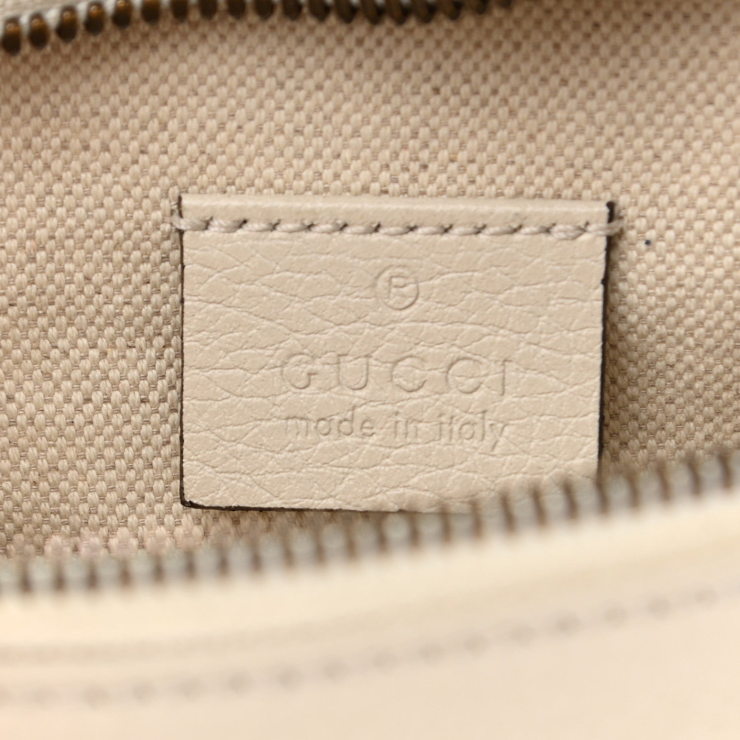 Gucci Grained Calfskin Small Logo Belt Bag White 6 of 11