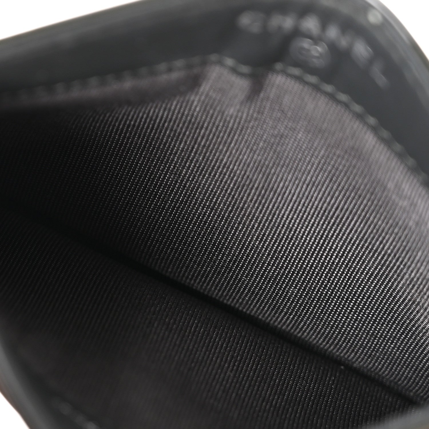 Chanel Patent Quilted Card Holder Dark Grey 5 of 11