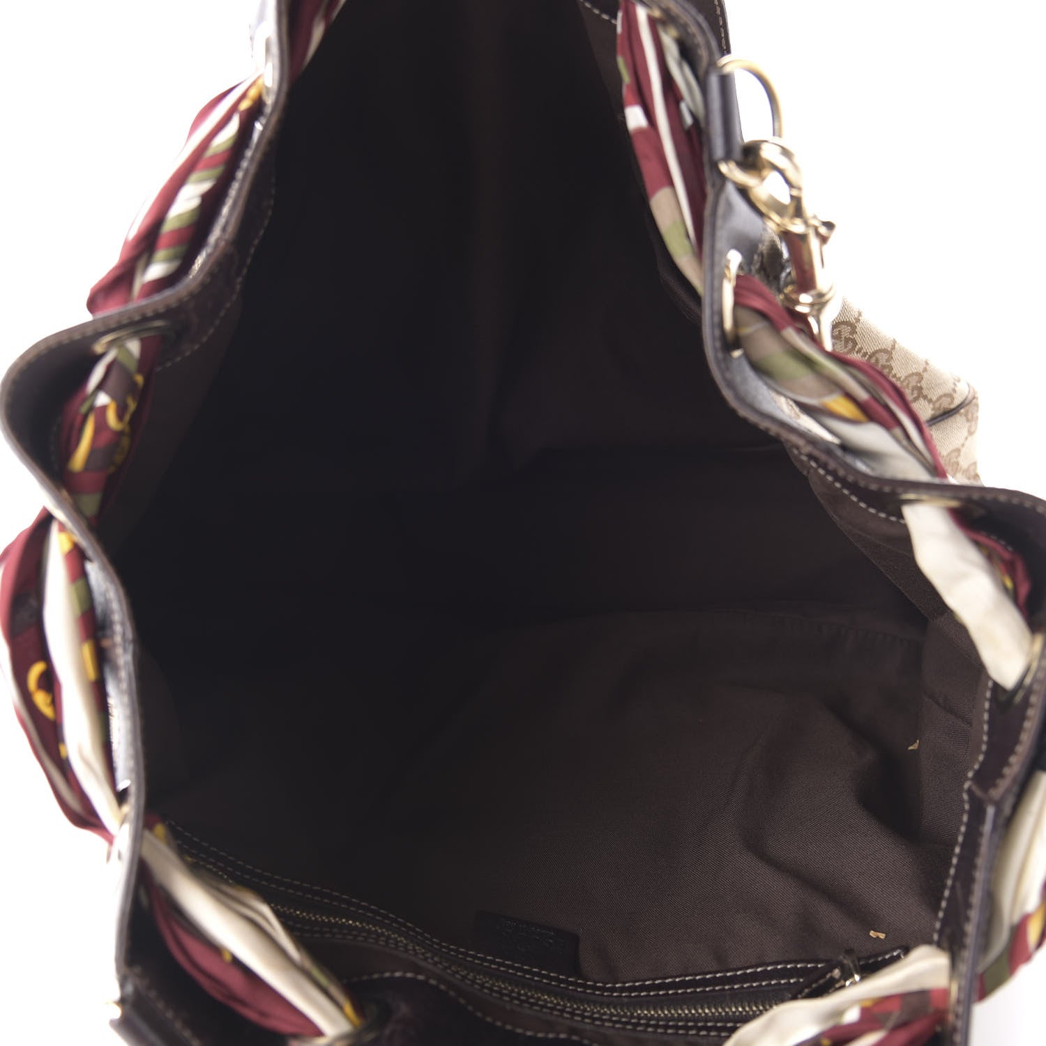 Gucci Monogram Large Positano Tote Brown 5 of 12