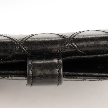 Chanel Lambskin Stitched French Wallet Black 6 of 10