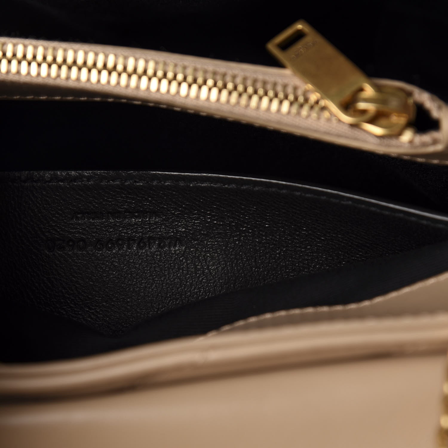 Saint Laurent Calfskin Y Quilted Monogram Small Loulou Chain Satchel Dark Beige 9 of 10