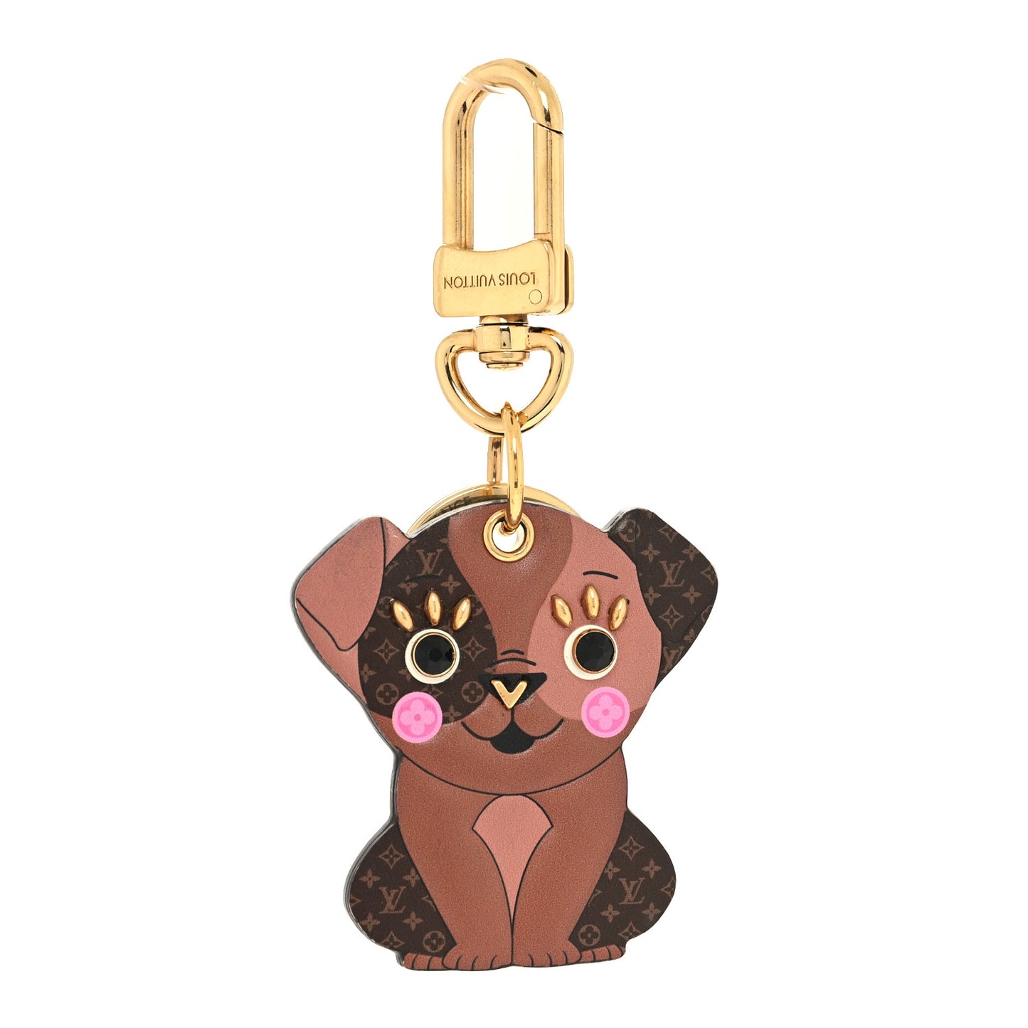 Monogram Puppy Bag Charm Key Holder