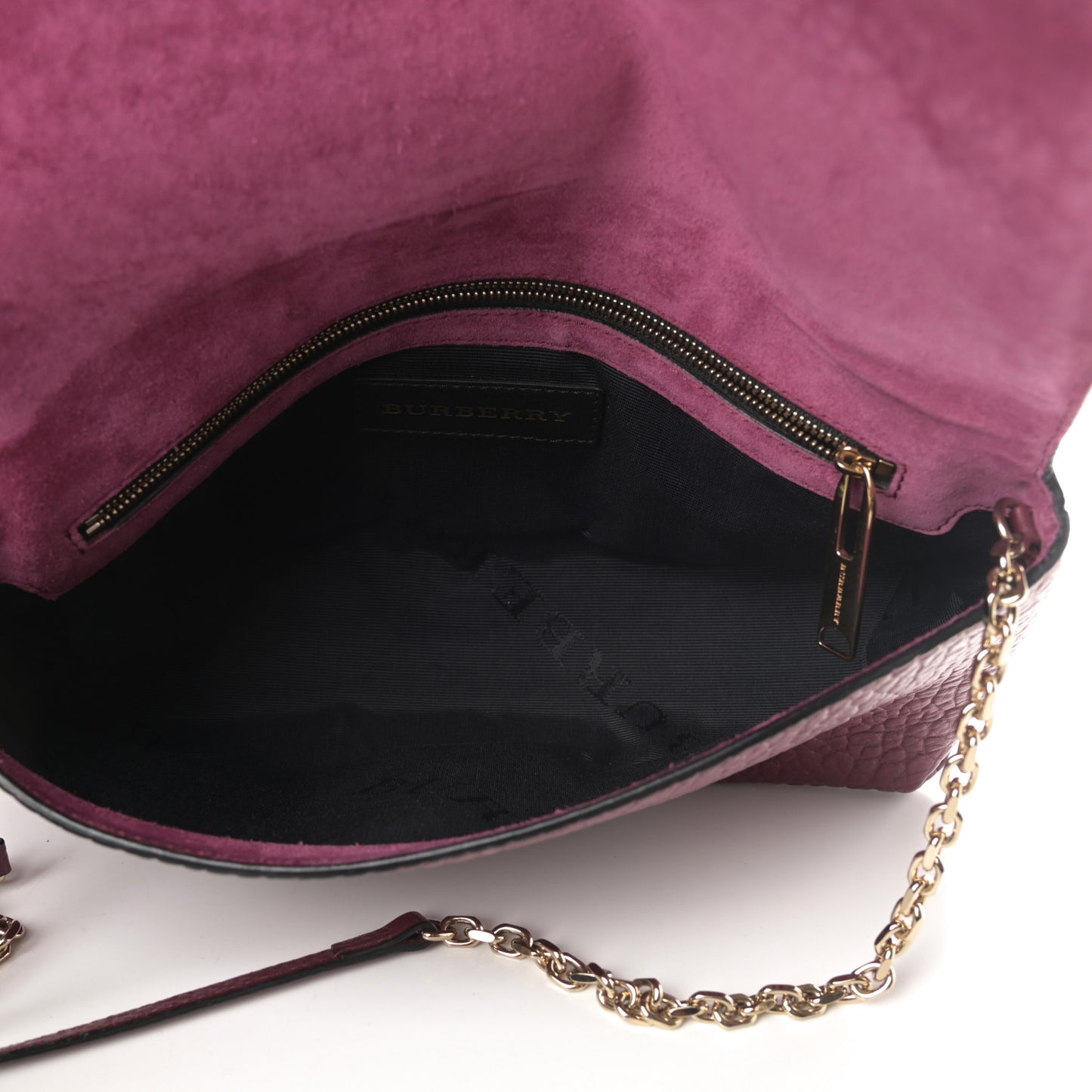Signature Grain Medium Mildenhall Crossbody Bag Dark Plum
