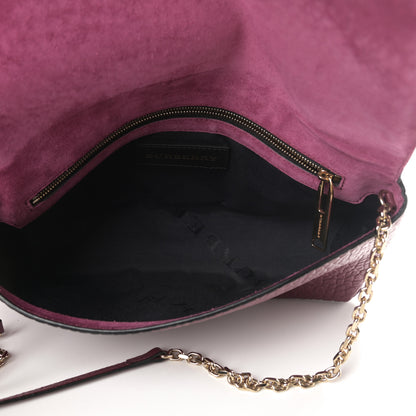 Burberry Signature Grain Medium Mildenhall Crossbody Bag Dark Plum 5 of 12