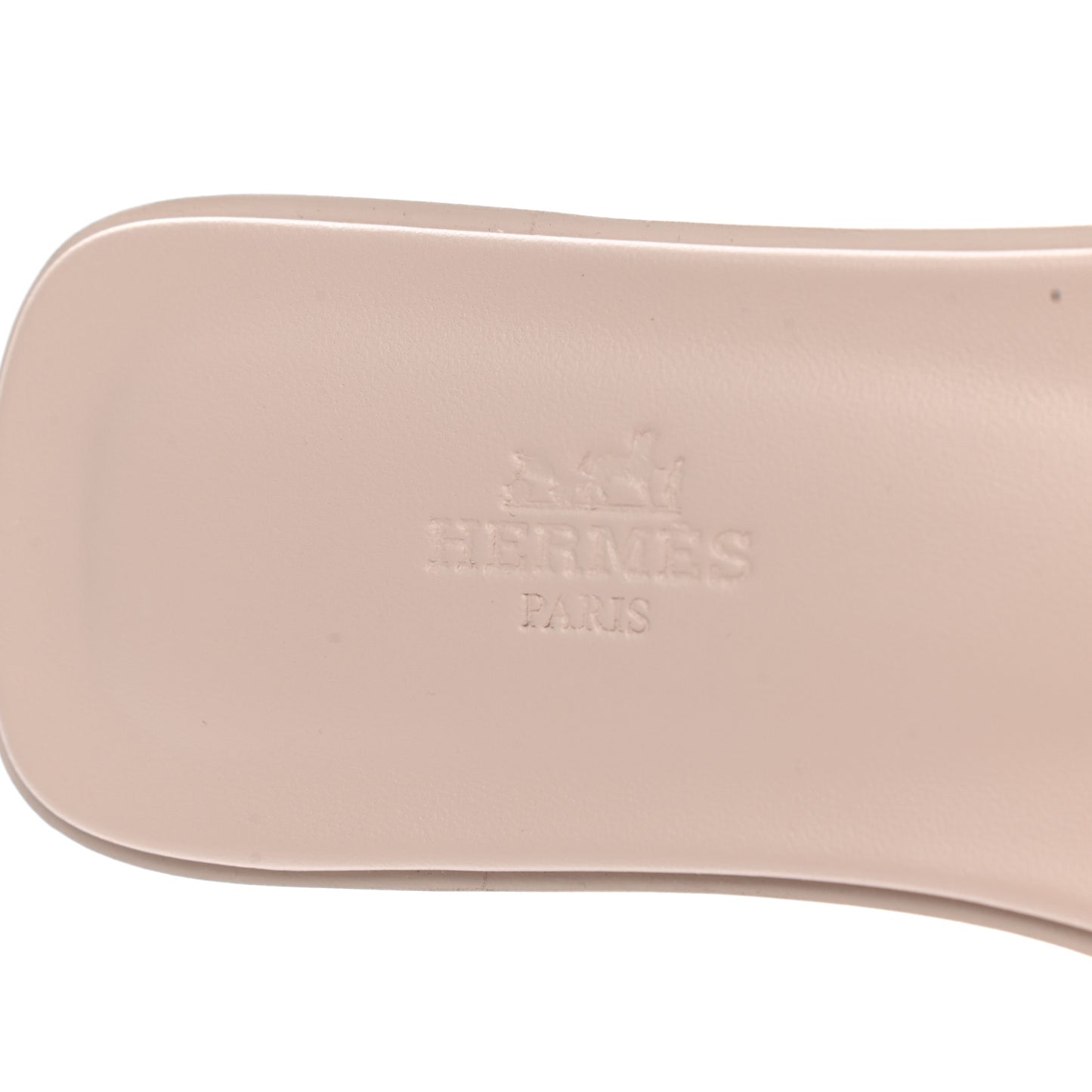 Box Calfskin Oran Sandals 37 Rose Pale