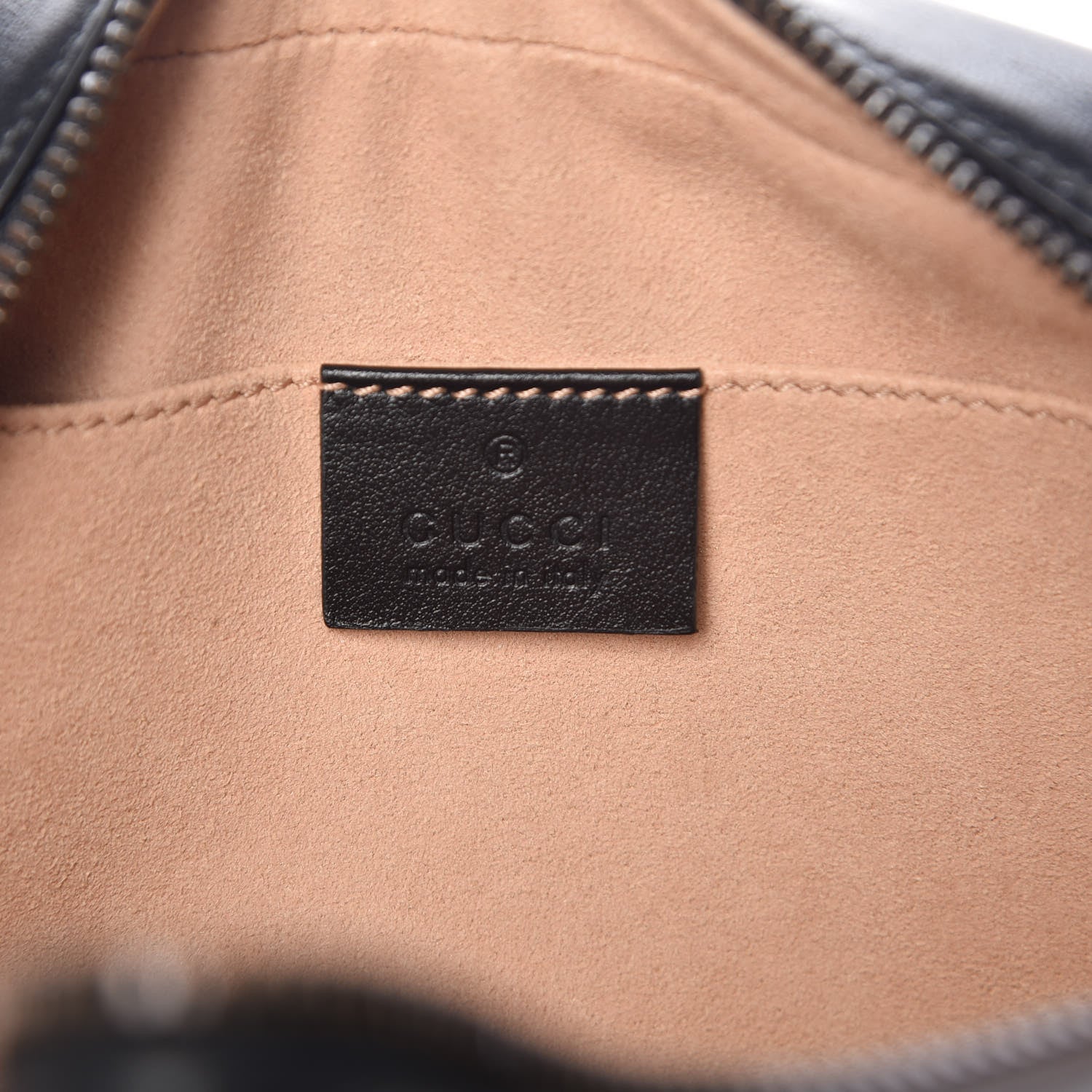 Gucci Calfskin Matelasse Small GG Marmont Chain Shoulder Bag Black 6 of 9