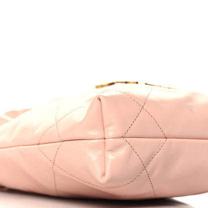 Chanel Shiny Calfskin Quilted Mini Chanel 22 Light Pink 9 of 11
