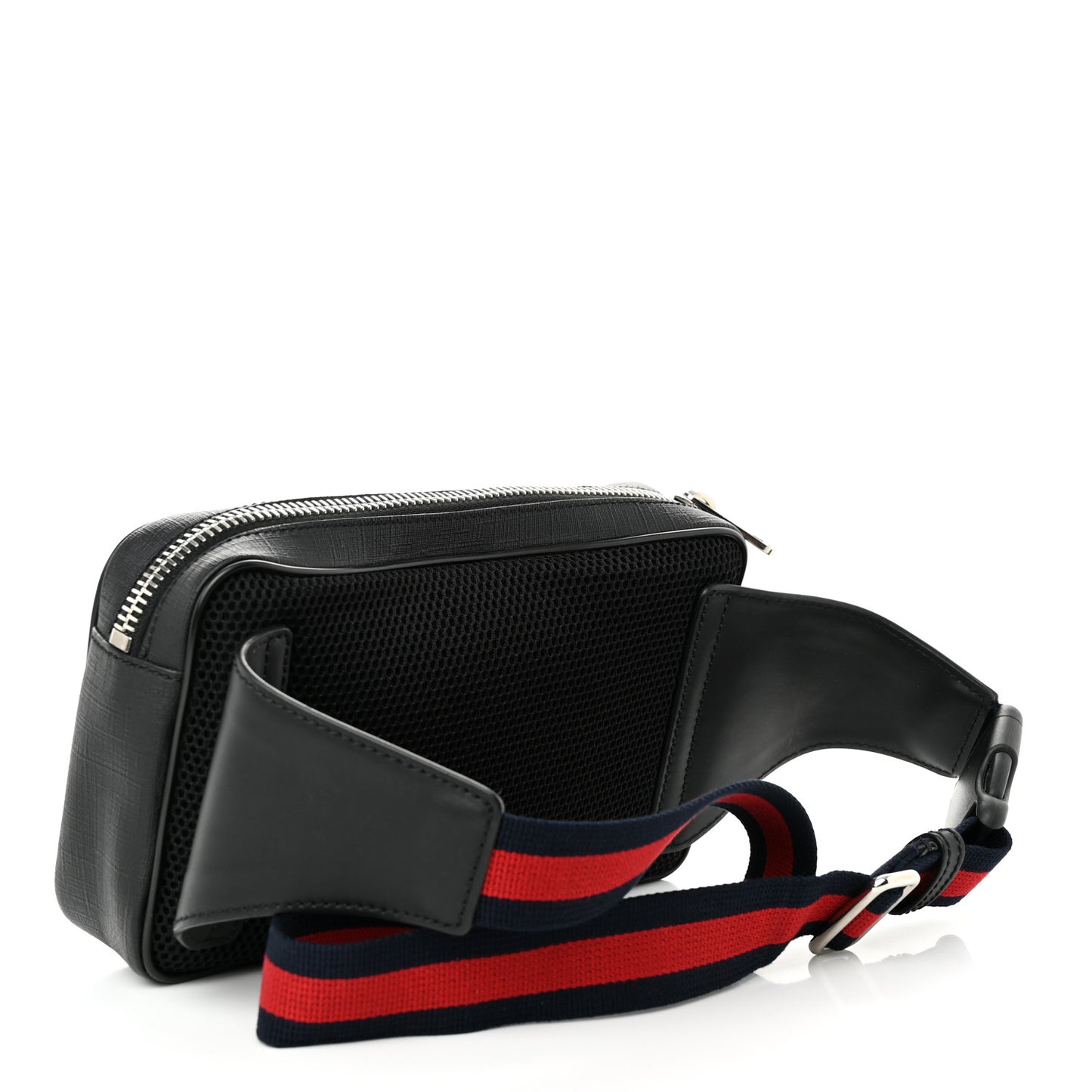 Soft GG Supreme Monogram Web Belt Bag Black Grey