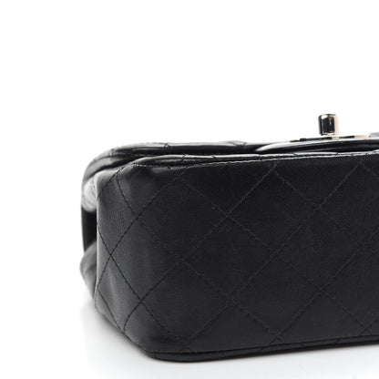 Chanel Lambskin Quilted Mini Square Flap Black 8 of 9