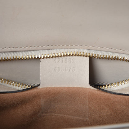 Gucci Calfskin Small Sylvie Shoulder Bag White 7 of 9