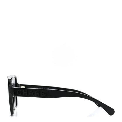 Chanel Acetate Square Sunglasses 5408 Black 3 of 7