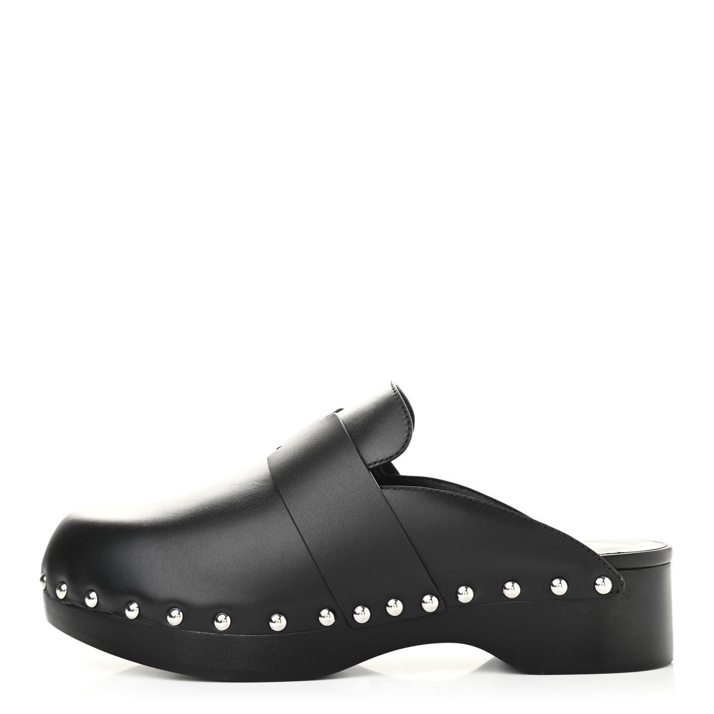 Calfskin Calya Mules 37 Black