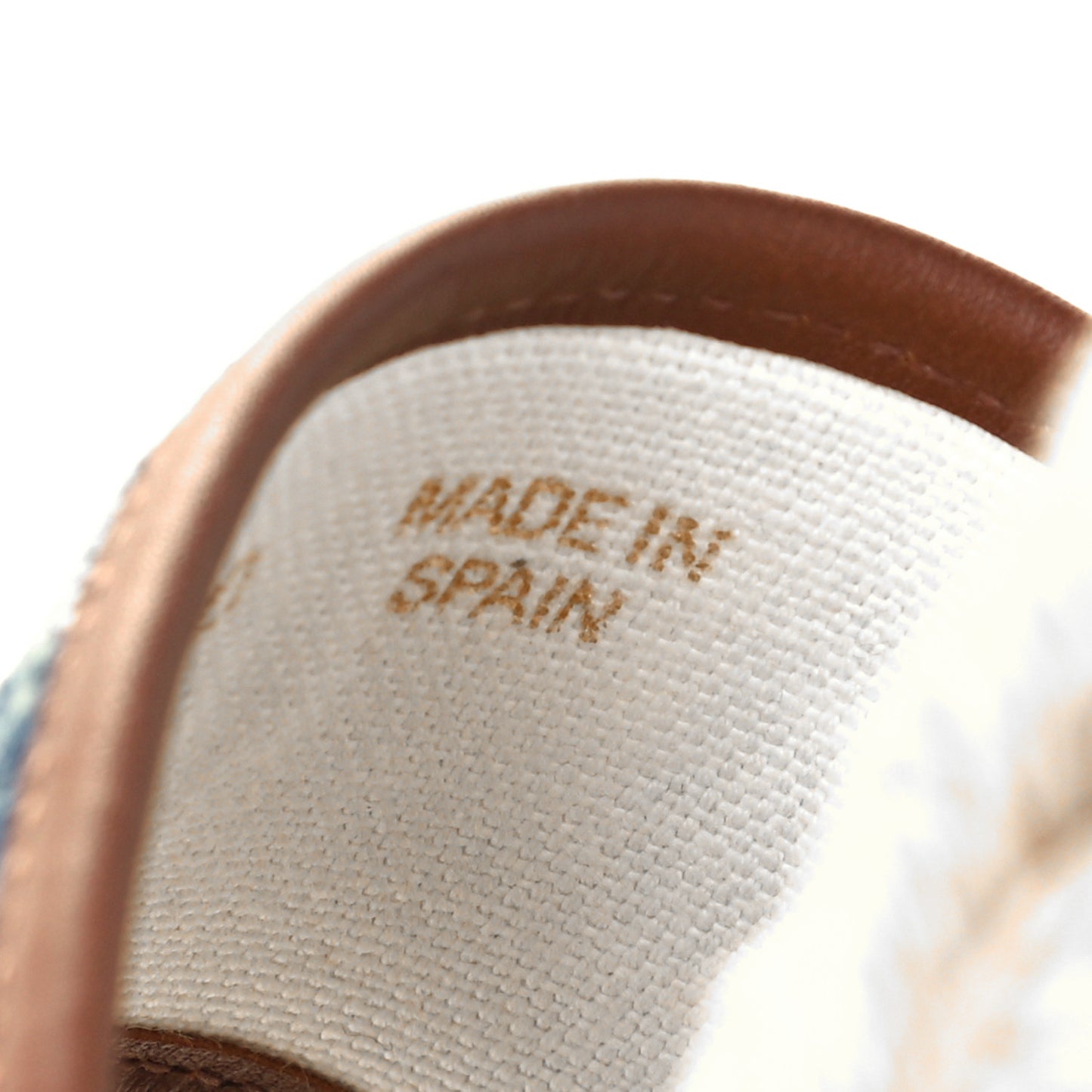 Denim GG Monogram Ankle Wrap Platform Espadrille Wedges 38.5 Blue Tea Cuir