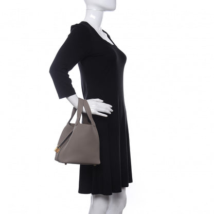 Hermes Taurillon Clemence Picotin Lock 18 PM Gris Asphalte 2 of 11