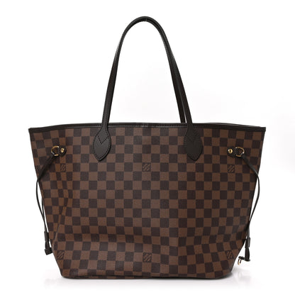 Louis Vuitton Damier Ebene Neo Neverfull MM Rose Ballerine 1 of 10