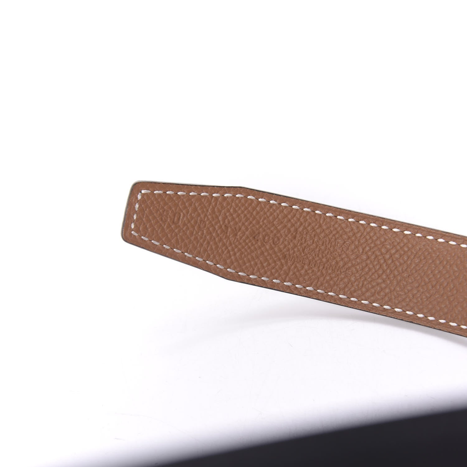 Hermes Swift Epsom 24mm Belt Strap 80 Black Gold 7 of 8