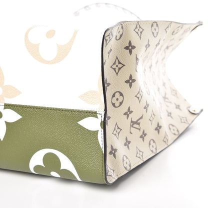 Louis Vuitton Monogram Giant Onthego GM Kaki Beige 11 of 11