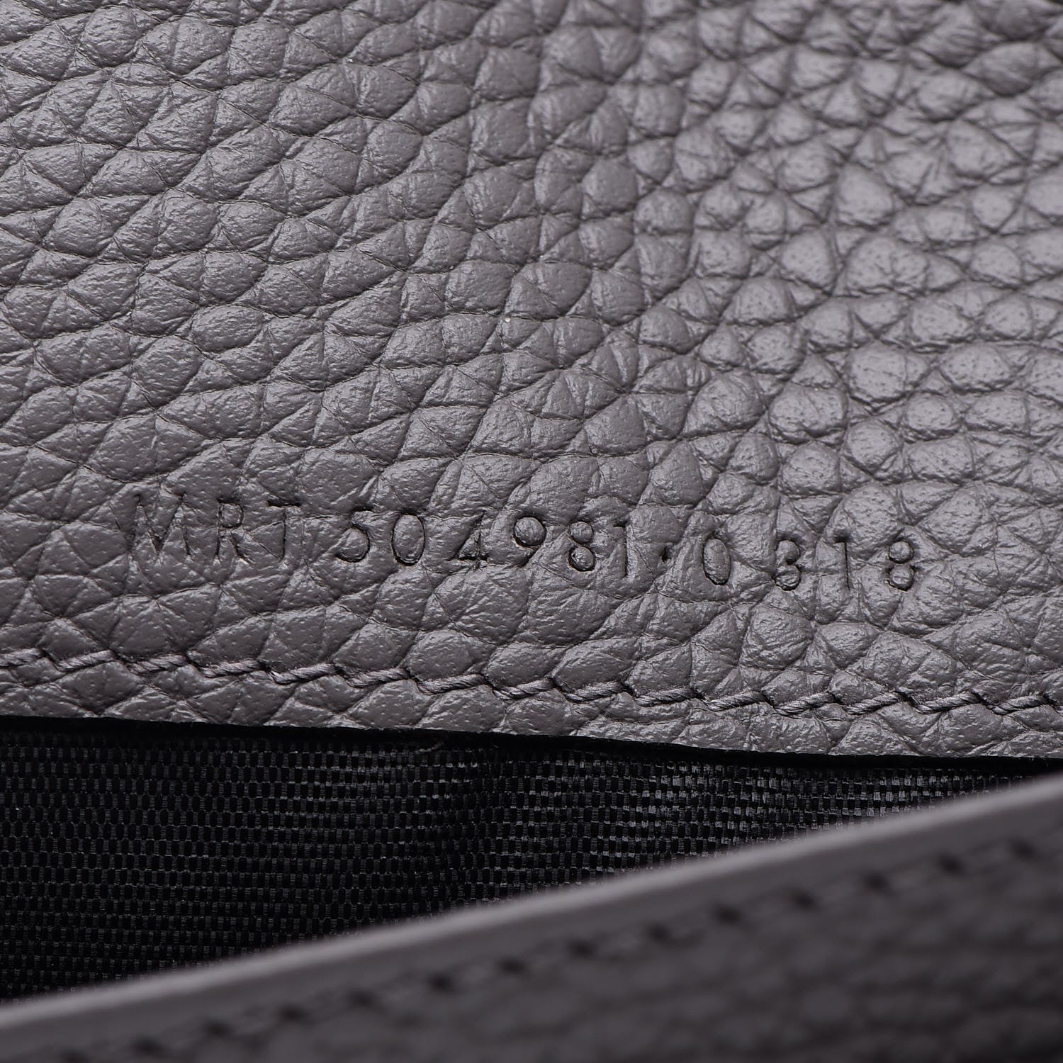 Saint Laurent Grained Calfskin Sac De Jour Souple Thin Wallet Fog 10 of 14