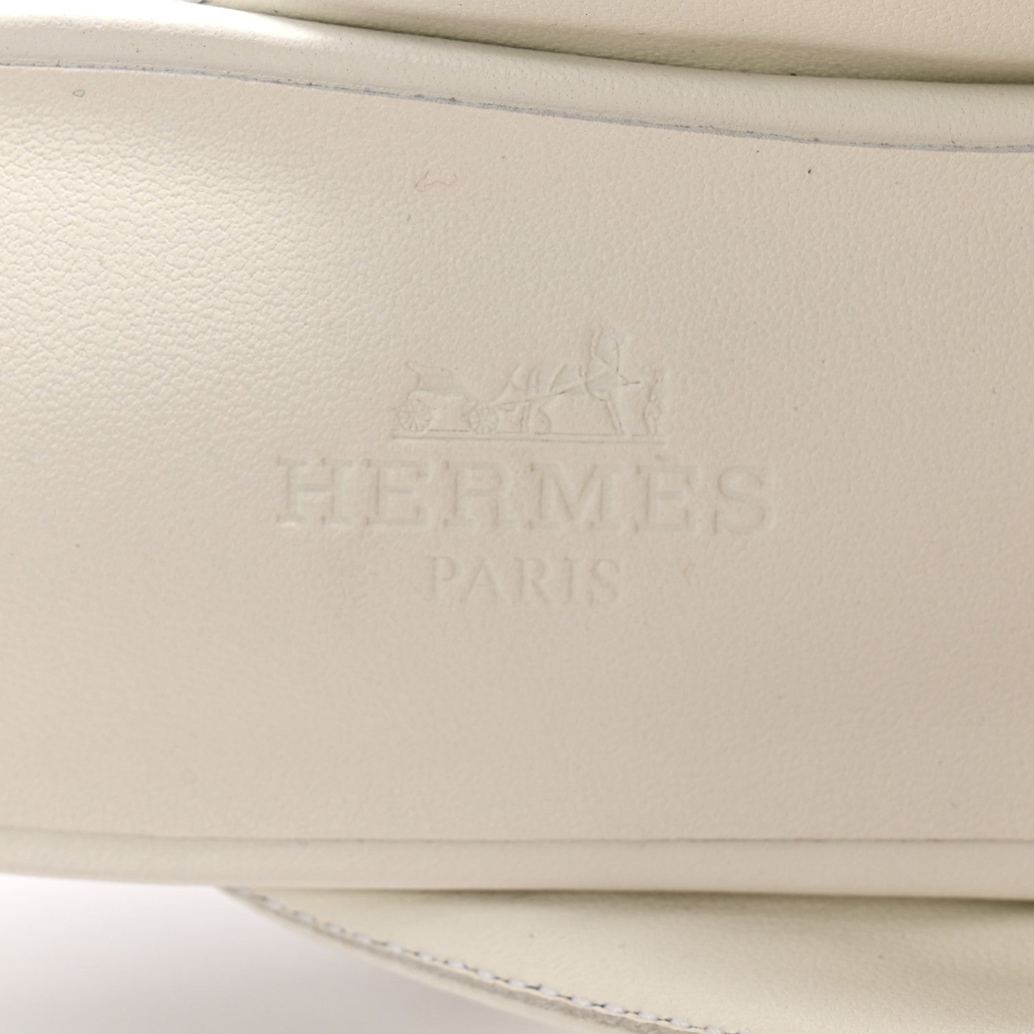 Hermes Calfskin Womens Groupie Mules 38 White 6 of 12