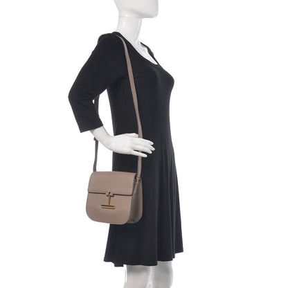 Tom Ford Calfskin Mini T Clasp Tara Crossbody Bag Taupe 2 of 10