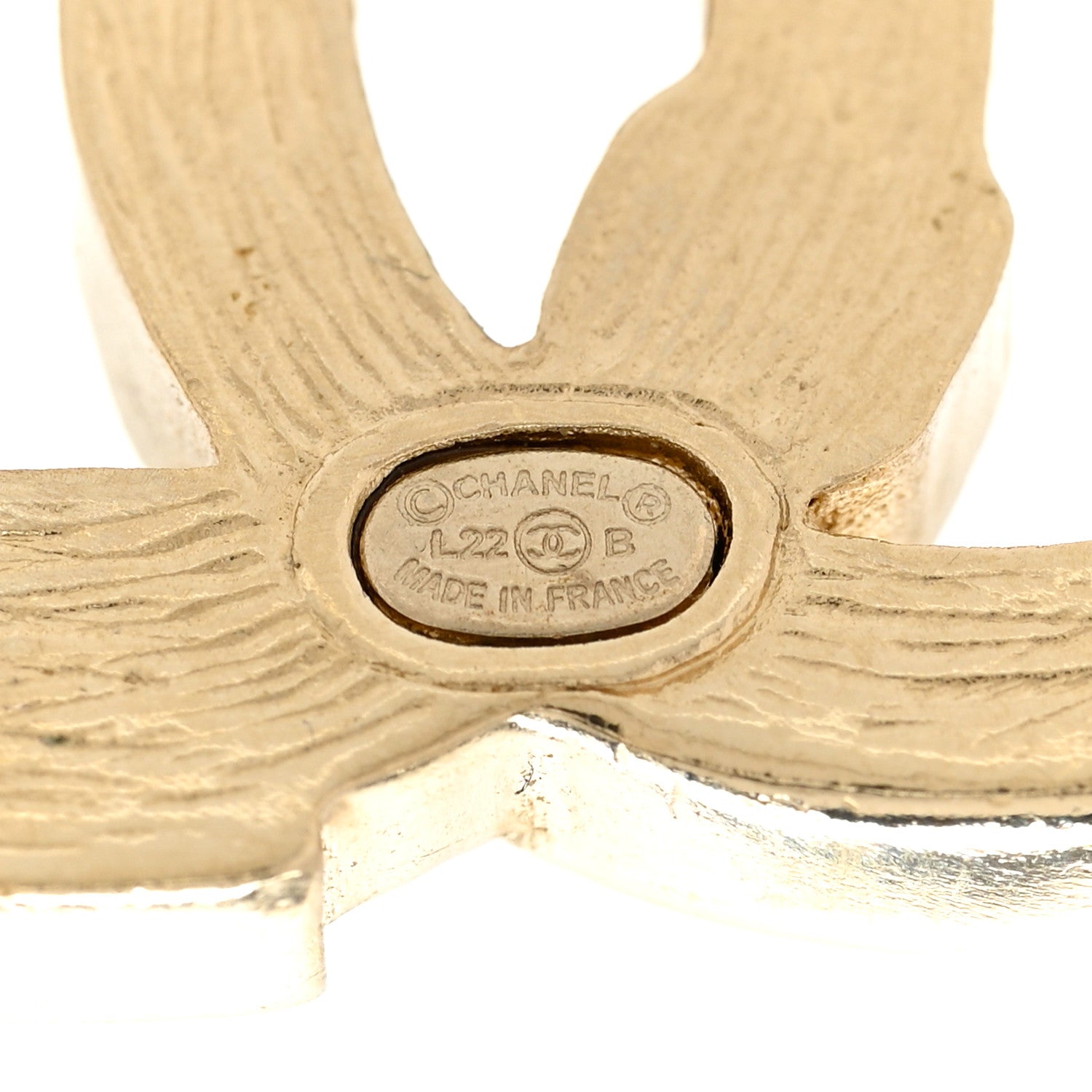 Chanel Crystal Large CC Earrings Pearly White Black 4 of 4