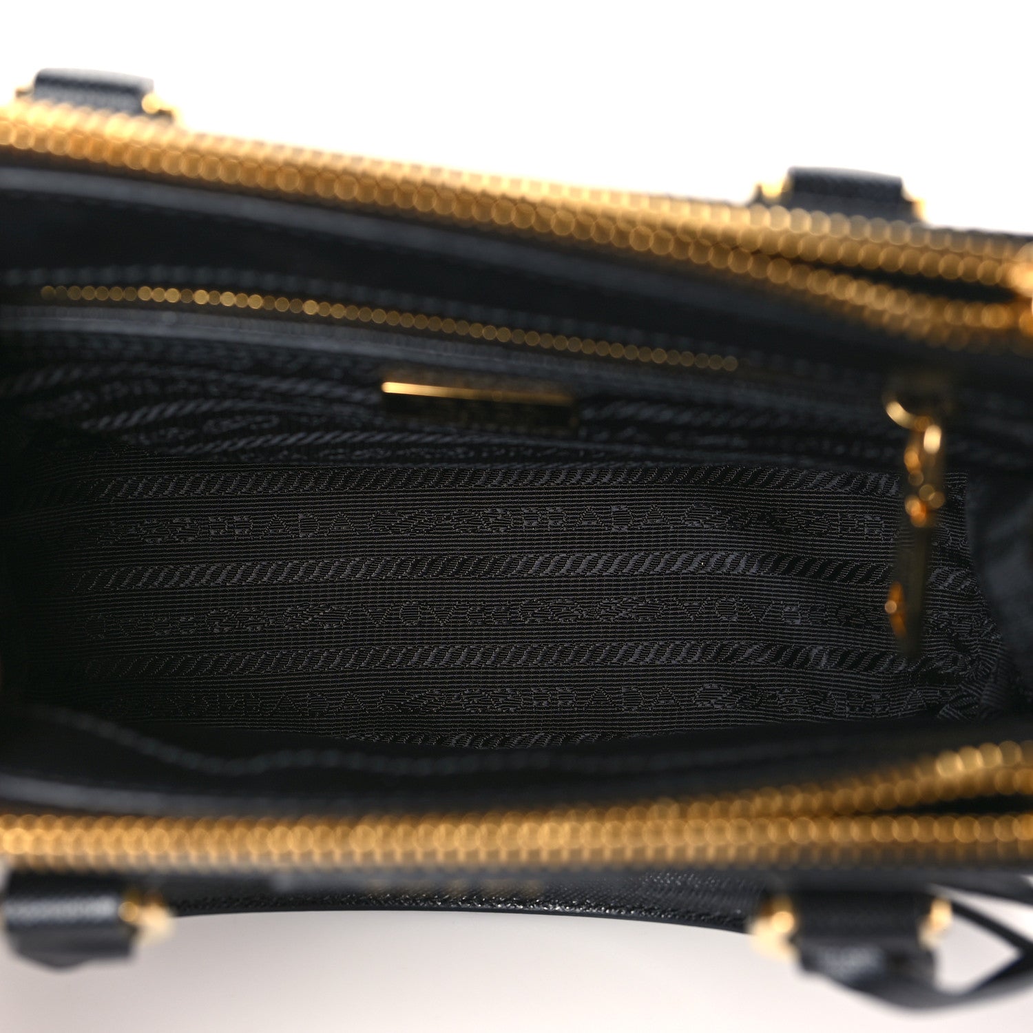 Prada Saffiano Lux Mini Galleria Double Zip Tote Black 5 of 8