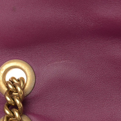 Gucci Velvet Matelasse Small GG Marmont Shoulder Bag Fuchsia Violet Cyclamen 13 of 17