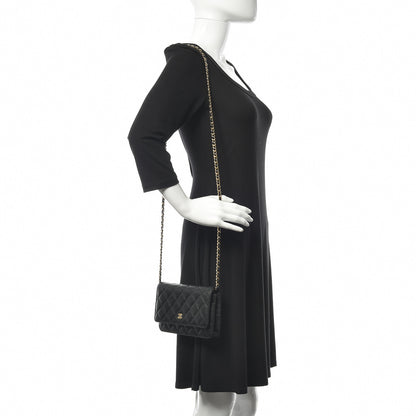 Chanel Caviar Quilted Wallet On Chain WOC Black 2 of 13