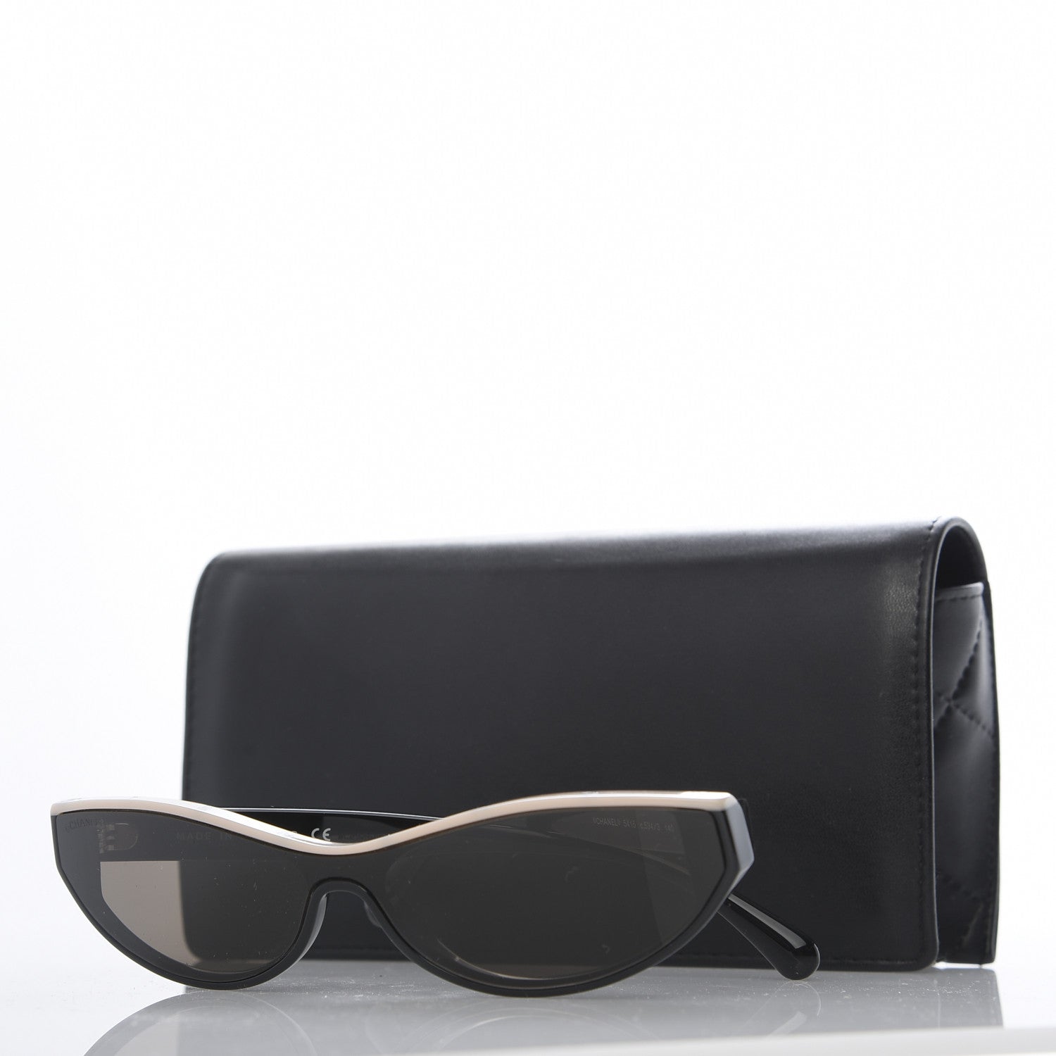 Chanel Acetate Oval Sunglasses 5415 Black 9 of 9