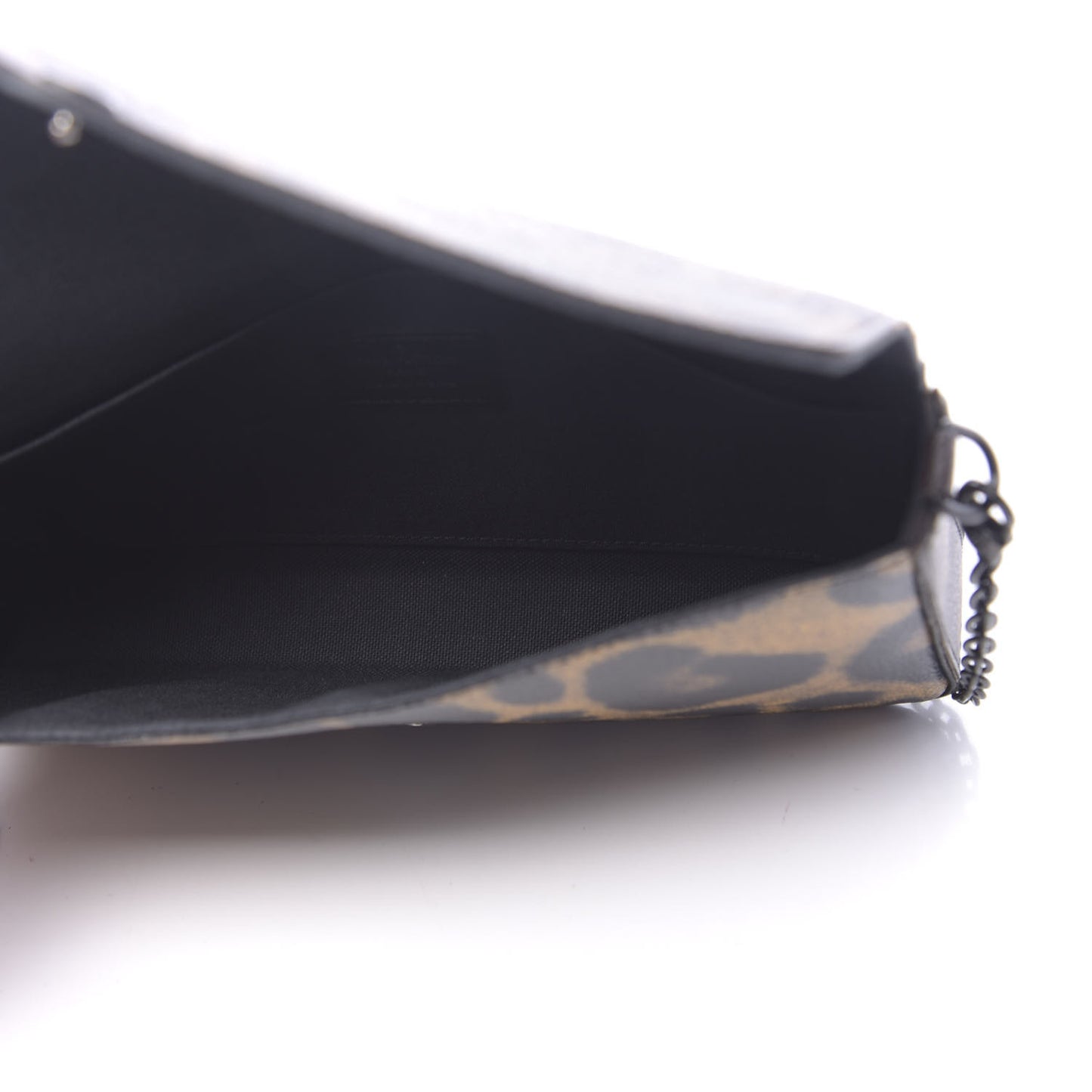 Monogram Animal Print Pochette Felicie Chain Wallet