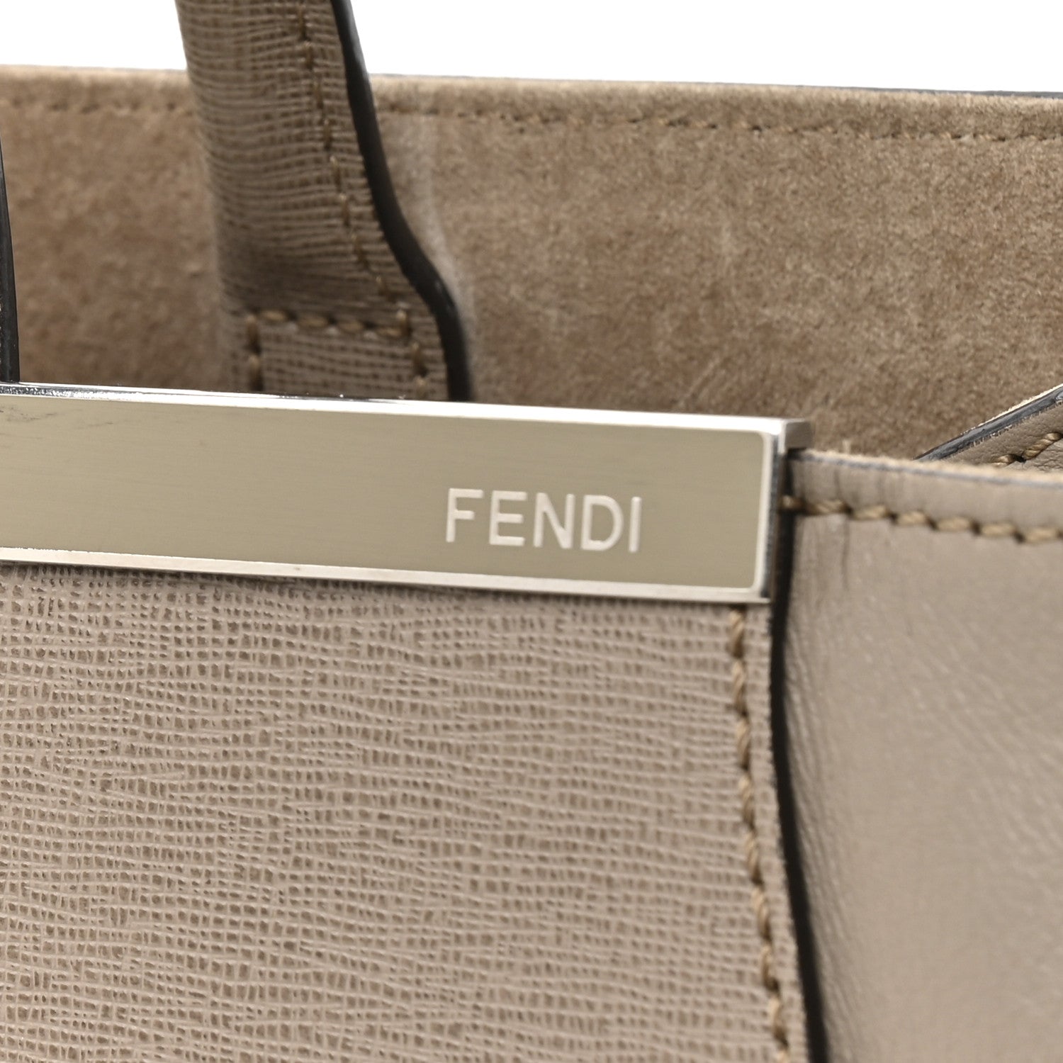 Fendi Vitello Elite Regular 2Jours Tote Tortora 16 of 17