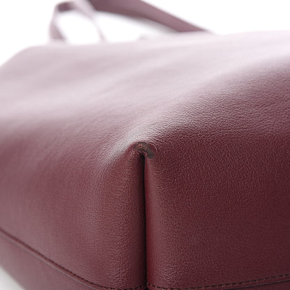Saint Laurent Calfskin Large Shopping Tote Bordeaux 12 of 16