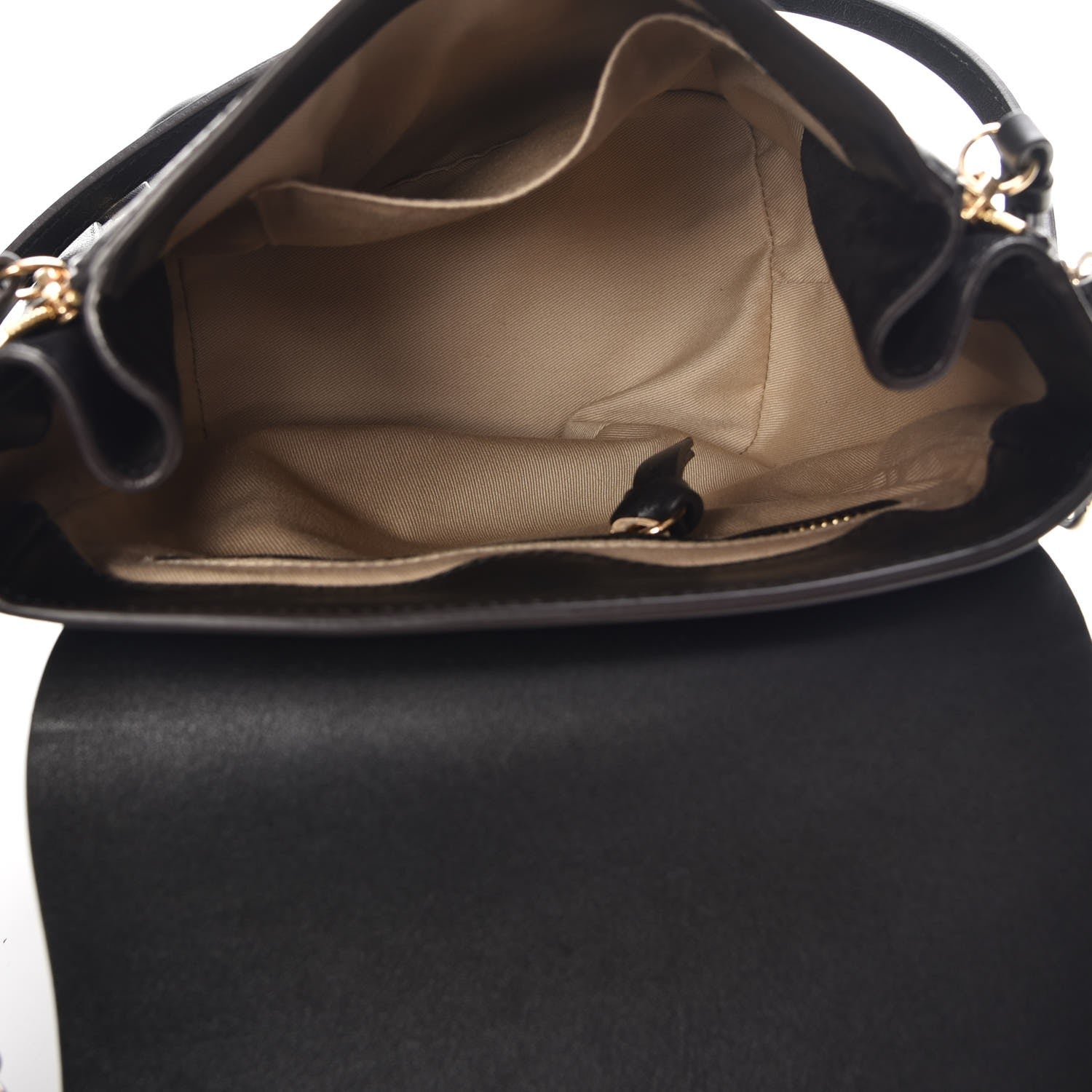 Chloe Suede Calfskin Small Faye Backpack Black 5 of 7