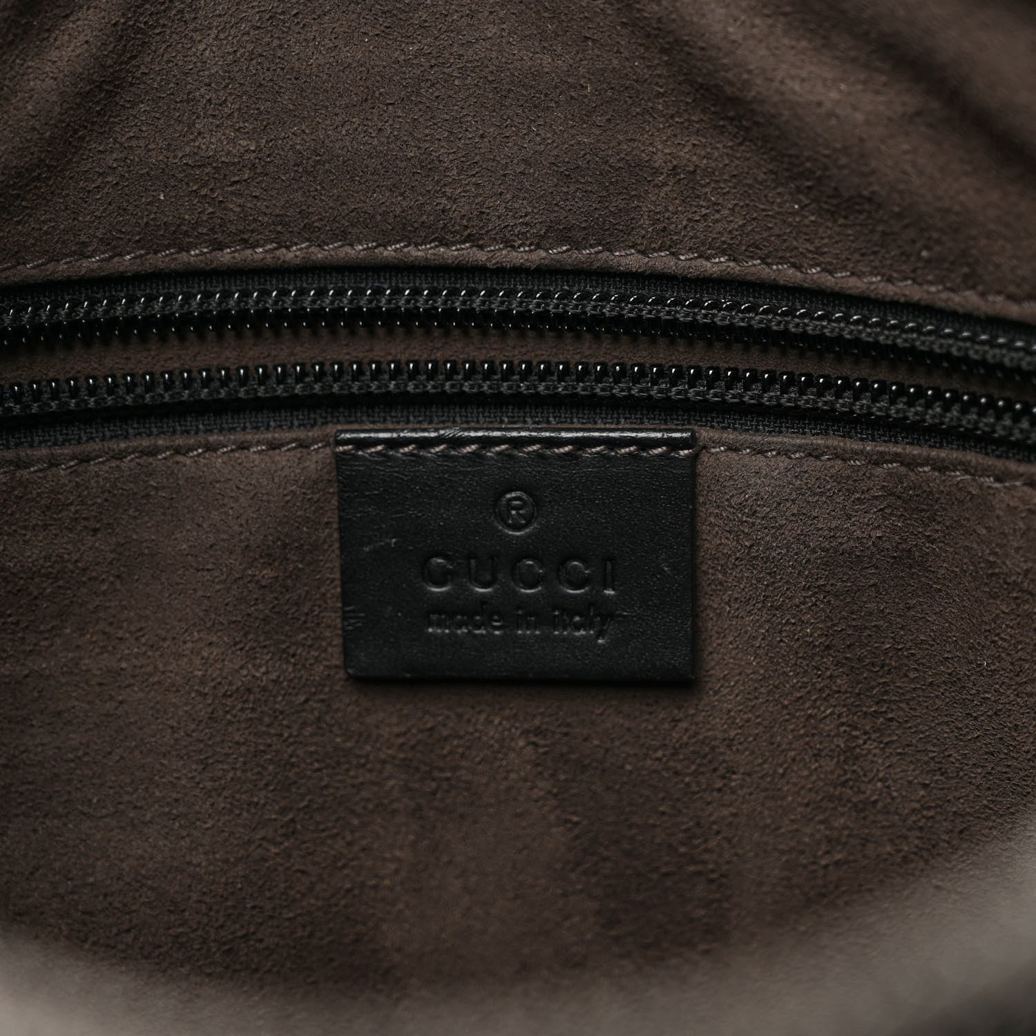 Gucci Guccissima Signature Small Messenger Bag Black 6 of 10